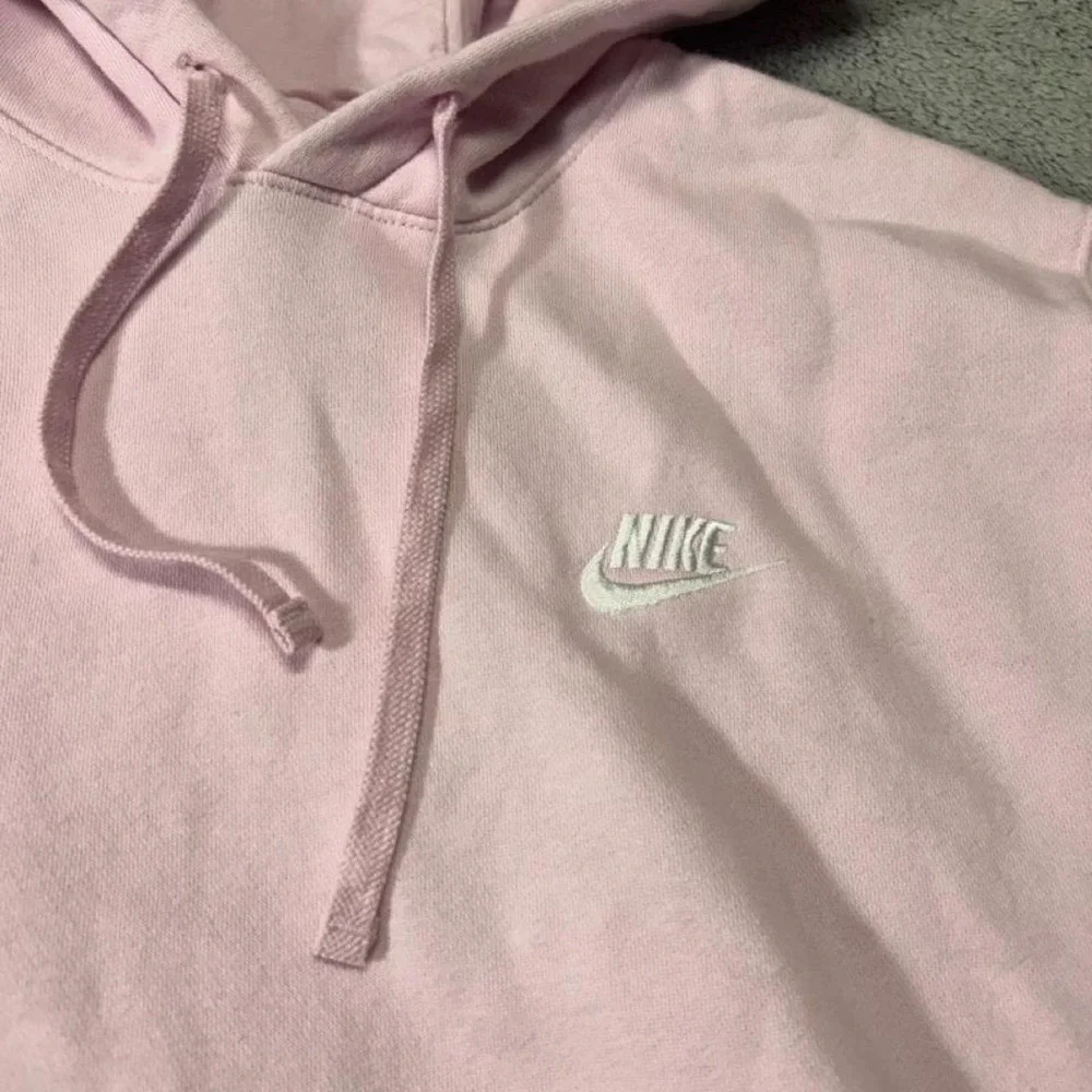 Nike Pink Club Fleece Pullover Hoodie Size Small